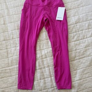 lululemon athletica Pink Leggings Stretchy Athletic Bottoms